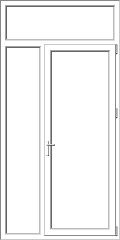 Mixed PVC pane model 151