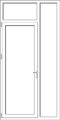 Mixed PVC pane model 154