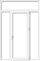 Mixed PVC pane model 155