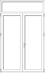 Mixed PVC pane model 157