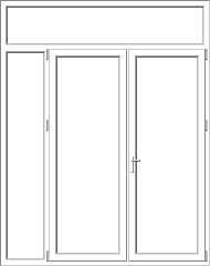 Mixed PVC pane model 158