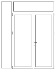Mixed PVC pane model 159