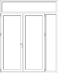 Mixed PVC pane model 160
