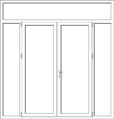 Mixed PVC pane model 162