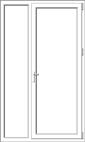 Mixed PVC pane model 164