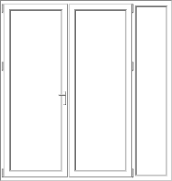Mixed PVC pane model 168