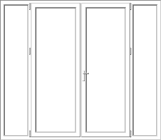 Mixed PVC pane model 169