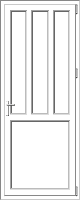 PVC door model 53