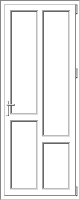 PVC door model 54