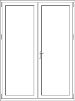PVC door model 56