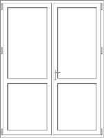 PVC door model 57
