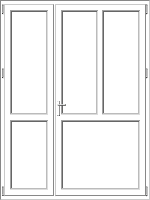 PVC door model 60