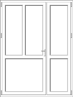 PVC door model 61