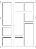 PVC door model 62