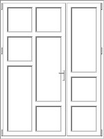 PVC door model 63