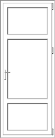 PVC door model 67