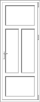 PVC door model 68