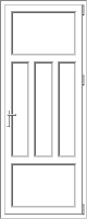 PVC door model 69
