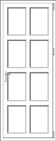 PVC door model 71