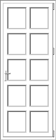 PVC door model 73