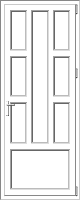 PVC door model 75